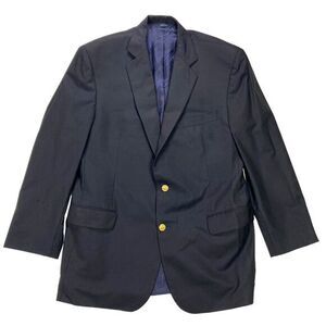 Brooks Brothers Blazer 43R Navy 1818 Madison Wool Classic Career Formal Jacket‎